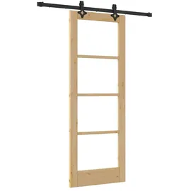 vidaXL Schiebetür rechts 73,5 x 198,5 cm Braun