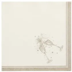 160 Servietten `ROYAL Collection` 1/4-Falz 40 cm x 40 cm gold `Festivities`