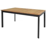 LESLI LIVING BVLESLI SILVESTERZAUBER GMBH Tisch Monza anthr.,Alu-Gestell Teak-TP,150x90x75,5cm