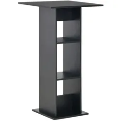 vidaXL Bartisch Schwarz 60x60x110 cm