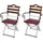 MCW MCW-J40 Biergartenstuhl 2er-Set 0 x 0 x 0 cm hellbraun/rot