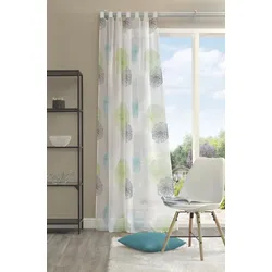Vorhang HOME WOHNIDEEN "RAWLINS" Gr. 4, grün, B:140cm H:245cm, Voile, Polyester, Gardinen