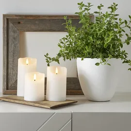 MARELIDA LED Kerzenset 3 Stück weiß