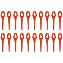 LiTHELi Ersatzmesser Nylon 20 Stk. für Rasentrimmer