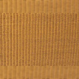 ab:stil.art.moebel Loombett Korbbett Doppelbett Honigfarben aus Loom-Geflecht 200 x 200 cm TUNIS