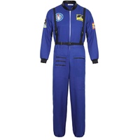 Jutrisujo Astronauten Kostüm ErwacÖsene Herren Kostüm Astronaut Weltraum Raumfahrer Halloween Cosplay Blau xl
