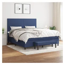 vidaXL Boxspringbett 180 x 200 cm Blau