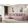 altdecor Ecksofa Cord 6-Sitzer Rosa