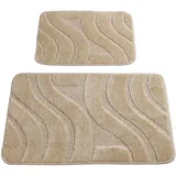 WELL HOME MOBILIARIO & DECORACIÓN Badteppich Set 2-teilig beige