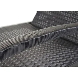 Mendler HWC-E27 Sonnenliege 200 x 65 x 87 cm Schwarz