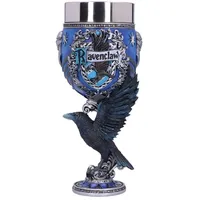Nemesis Now House Collectable Goblet Harry Potter Ravenclaw Hogwarts-Haus-Kelch zum Sammeln, 200ml, Harz, Blau, Silber, 1 Stück (1er Pack)