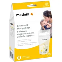 Medela Aufbewahrungsbeutel für Muttermilch 25 weiß (Spanische Version)