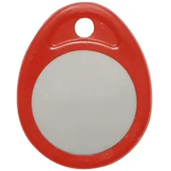RFID-Tag Anhänger. 125 kHz. UID 10-stellig. Tag Länge 43 mm. Tag Breite 34 mm. Tag Tiefe 5.5 mm. Material Polycarbonat. IP67.