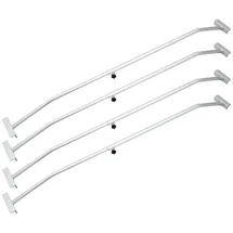 BITUXX Anhängerplane 4er Set Planenbügel Alu Verstellbar 140-210 cm