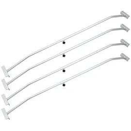 BITUXX Anhängerplane 4er Set Planenbügel Alu Verstellbar 140-210 cm