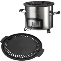 bbqboss BBQ Boss Raketenofen Silber, Metall, 26x23x26 cm, Grills