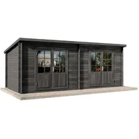 Alpholz Gartenhaus Maria Twin 598 x 250 cm aus