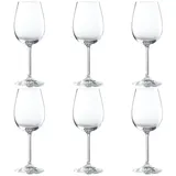 BOHEMIA SELECTION Rotweingläser 6er Set SIMPLY, 420 ml - Glas - 6er Set