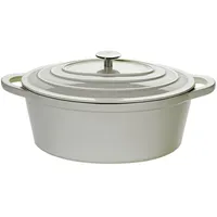 CHEF CUISINE Bräter oval, groß, 6,7L, mit Deckel, Induktion,