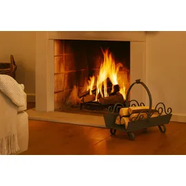 FireFix Holztrage aus Schmiedeeisen 823 schwarz