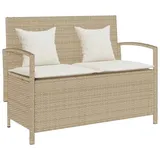 vidaXL Gartenbank 113 x 57 x 87 cm Beige