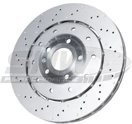 SHW PERFORMANCE Bremsscheibe arx46416 Hinterachse gelocht/genoppt 356mm 28mm für Audi