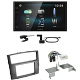 Kenwood DMX-125DAB USB Bluetooth DAB+ Einbauset für Mitsubishi Pajero bis 2014