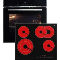 KKT KOLBE Küchentechnik Autarkes Herdset: 60cm Einbaubackofen EB8017ED +
