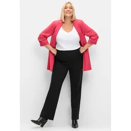 sheego Jerseyhose Schlupfhose Schwarz 40