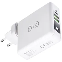 forcell Multifunktionsladegerät 4in1 15W mit USB/USB typ C, Powerbank
