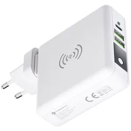 forcell Multifunktionsladegerät 4in1 15W mit USB/USB typ C, Powerbank