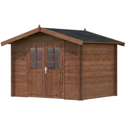Gartenhaus PALMAKO "Valentine", braun, ohne Dacheindeckung, Holz, Gartenhäuser, 6,1 qm