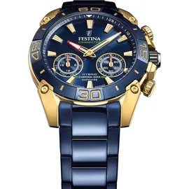 Festina Chrono Bike Connected 45 mm blau/gold
