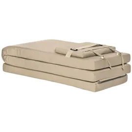 Beautissu Deckchair Auflage 175 x 45 x 5 cm beige 1 St.
