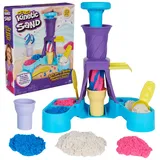 Kinetic Sand Softeis Station - mit 396 g original magischem Sand in DREI Farben und umfangreichem Zubehör für kreatives Indoor-Sandspiel, für Kinder ab 3 Jahren