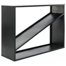 Westmann Kaminholzregal Metall 115 x 35 x 80 cm Schwarz
