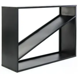Westmann Kaminholzregal Metall 115 x 35 x 80 cm Schwarz