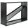 Westmann Kaminholzregal Metall 115 x 35 x 80 cm Schwarz