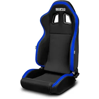 Sparco Sportsitz R100 MY22 Schwarz/Blau (Verstellbar), Black