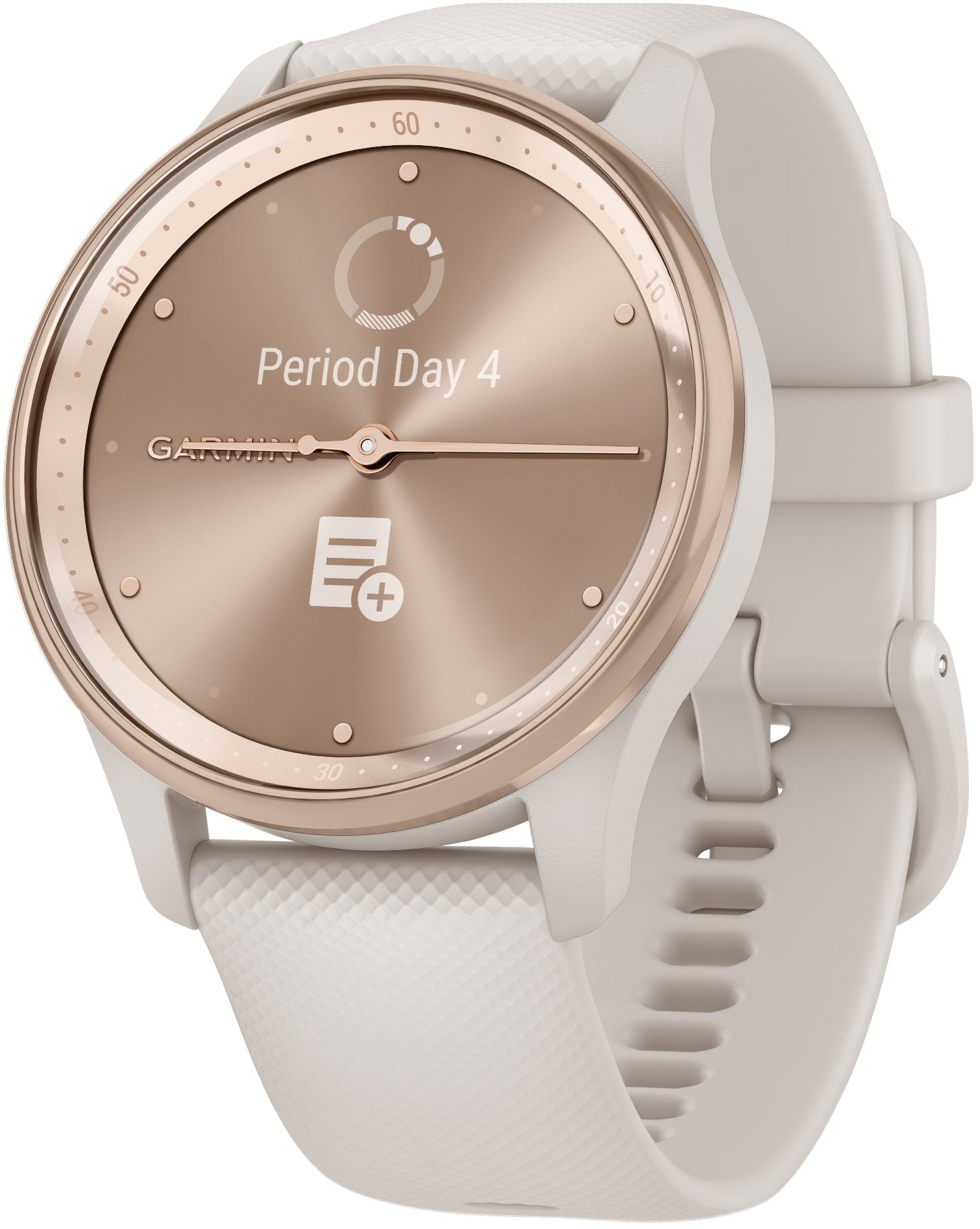 Garmin 010-02665-01 vivomove Trend Damen-Smartwatch Creme/Perlgold