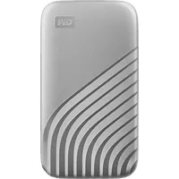 WD My PassportTM Festplatte, 500 GB SSD, 2,5 Zoll, extern, Silber