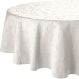 Erwin Müller Tischdecke Düsseldorf bügelfrei Creme Größe oval: 140x190 cm