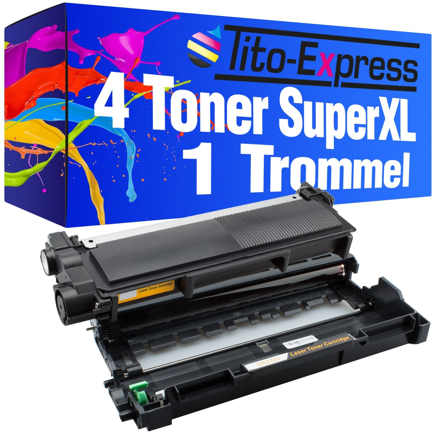 Tito-Express PlatinumSerie 1 Drum & 4 Laser-Toner Super-XL als Ersatz für Brother DR-2300 & TN-2320 | Kompatibel mit HL-L2300D L2320D HL2321D L2340DW L2360DN L2360DW L2361DN L2365DW L2380DW