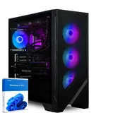 dcl24 Gamer PC AMD Ryzen 9 9950X, RTX4070 Super 12GB - 1000GB SSD, 32GB DDR5, RGB Gaming PC System mit 16x5.7 GHz, WLAN, PC Tower mit Windows 11 Pro