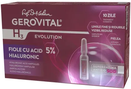Gerovital H3 Evolution 5% Hyaluronsäure Ampullen 10x2ml