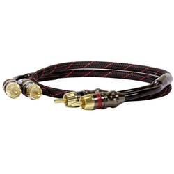 Dynavox Dynavox Perfect Sound Audio Verbindungskabel [2x Cinch-Stecker – 2x Ci Audio-Kabel, (0.75 cm) rot|schwarz