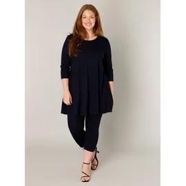Base Level Curvy Tunikashirt »Aria« mit Rundhalsausschnitt Gr. 50, navy dark blue, , 76612123-50