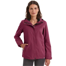 KILLTEC Outdoorjacke "Inkele", Damen, Gr. 42, rosa (dunkelrosé), Obermaterial: 100% Polyester;Obermaterial 2: 100% Polyester;Futter: 100% Polyester, Jacken Outdoorjacke, Damenjacke mit abnehmbarer Kapuze, wind- und wasserdicht, atmungsaktiv