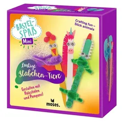 Moses Bastelspaß Mini - Stäbchen Tiere