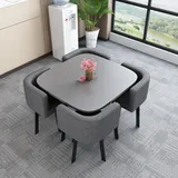 OCAZI esstisch,Rundes Esstisch-Set,Küchen-Esstisch-Set,Schlichter Kleiner runder Tisch,Runder Konferenztisch,rundes modernes Esstisch-Set,Tisch- und Stuhl-Set - #32-80 * 75cm/31.5 * 29.5in(WxH)